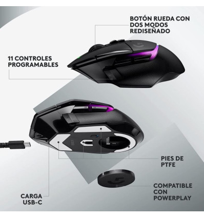 LOGITECH G502 X PLUS - Comprar Ratón Gaming Ergonómico
