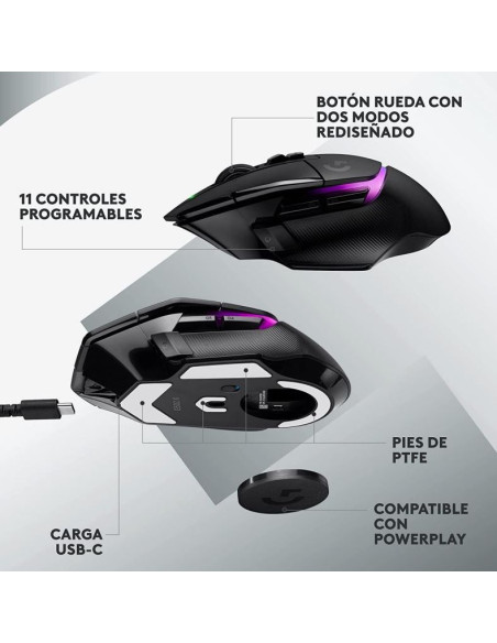 LOGITECH G502 X PLUS - Comprar Ratón Gaming Ergonómico