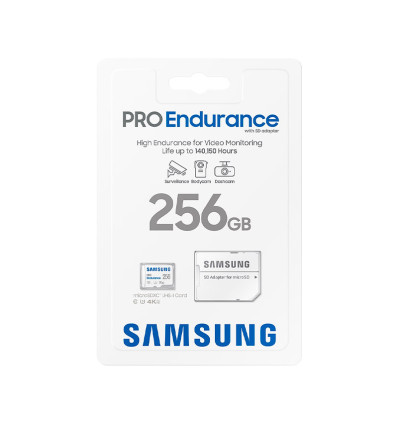 Samsung PRO Endurance 256GB - Comprar Tarjeta MicroSD + Adaptador