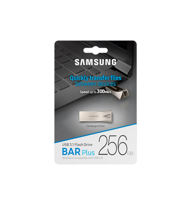 Samsung BAR Titan Silver Plus 256GB - Pendrive USB 3.1