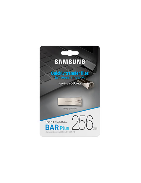 Samsung BAR Titan Silver Plus 256GB - Pendrive USB 3.1