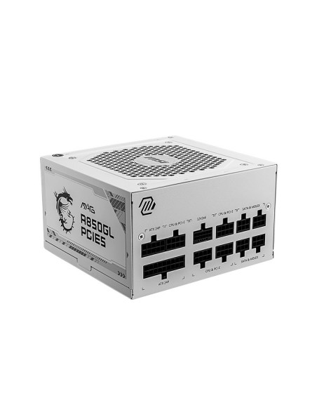 MSI MAG A850GL ATX 3.0 850W - Comprar Fuente de Alimentación Blanca