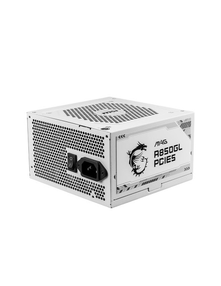 MSI MAG A850GL ATX 3.0 850W - Comprar Fuente de Alimentación Blanca