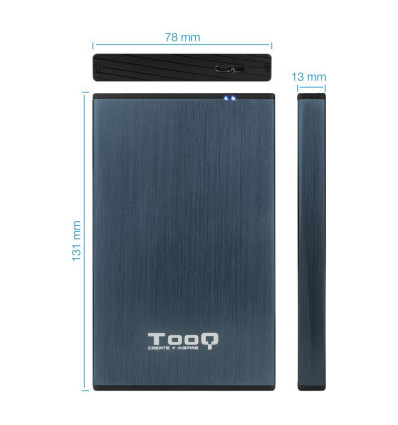 TOOQ TQE-2527PB 2.5" USB 3.1 - Comprar Caja Externa 2.5" USB 3.1