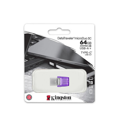 Kingston DataTraveler microDuo 3C 64GB - Comprar Pendrive USB 3.2 / C