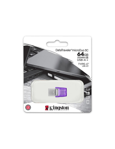 Kingston DataTraveler microDuo 3C 64GB - Comprar Pendrive USB 3.2 / C