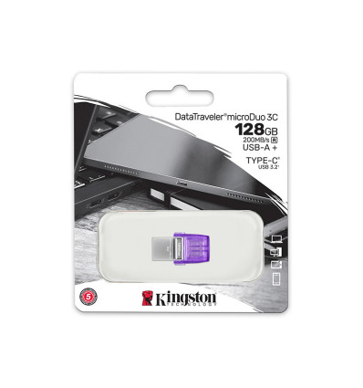 Kingston DataTraveler microDuo 3C 128GB - Comprar Pendrive USB 3.2 / C