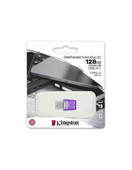 Kingston DataTraveler microDuo 3C 128GB - Comprar Pendrive USB 3.2 / C