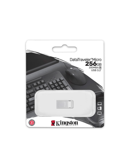 Kingston DataTraveler Micro Pendrive 256BG Metal - Comprar USB 3.2