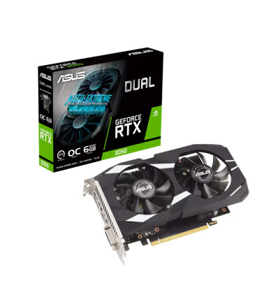Asus Dual RTX 3050 OC 6GB GDDR6 - Comprar Tarjeta Gráfica RTX 3050