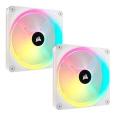 Corsair QX140 iCUE RGB Blanco 140mm - Comprar Pack de 2 Ventiladores