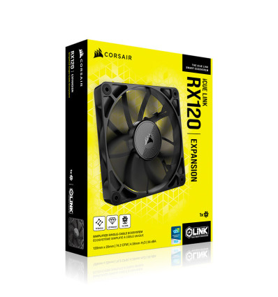 Corsair iCUE Link RX120 Expansion Fan Negro - Comprar Ventilador 120mm