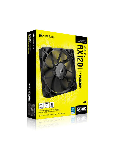 Corsair iCUE Link RX120 Expansion Fan Negro - Comprar Ventilador 120mm