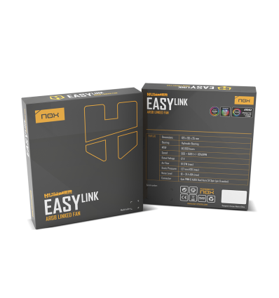 NOX Hummer Easy Link aRGB Linked Fan Blanco - Comprar Ventilador PC