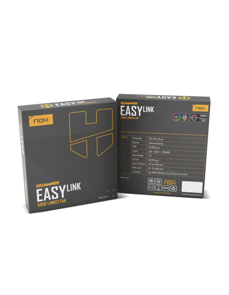 NOX Hummer Easy Link aRGB Linked Fan Blanco - Comprar Ventilador PC