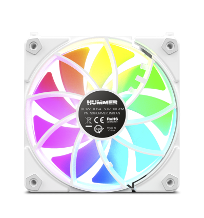 NOX Hummer Easy Link aRGB Linked Fan Blanco - Comprar Ventilador PC