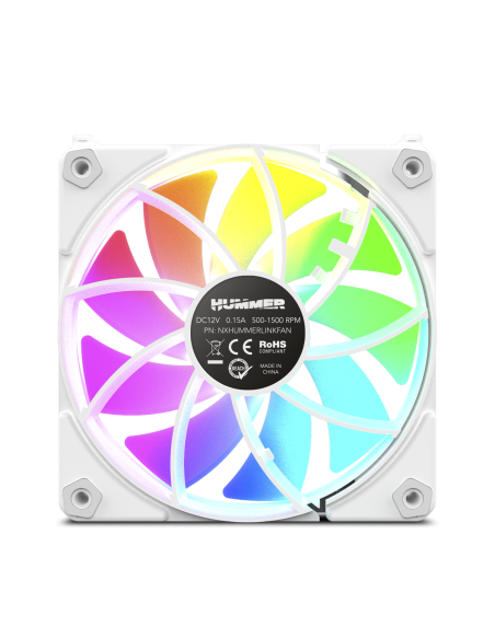 NOX Hummer Easy Link aRGB Linked Fan Blanco - Comprar Ventilador PC