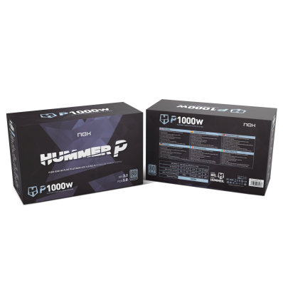 NOX Hummer P1000W Platinum PCIe 5.0 - Comprar Fuente de Alimentación