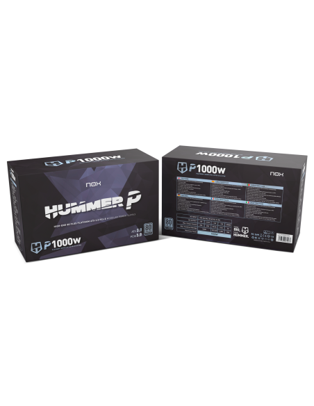 NOX Hummer P1000W Platinum PCIe 5.0 - Comprar Fuente de Alimentación