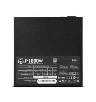 NOX Hummer P1000W Platinum PCIe 5.0 - Comprar Fuente de Alimentación