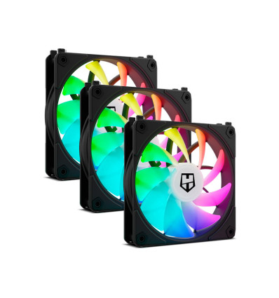 NOX Hummer Easy Link aRGB 120mm - Comprar Pack 3 Ventiladores PC