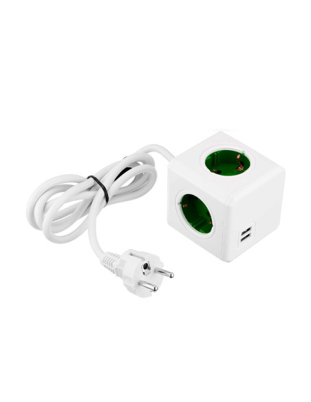 PowerCube Extended Verde - Comprar Regleta Enchufes