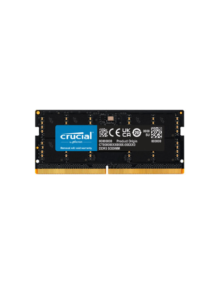 Comprar Memoria RAM Crucial 32GB DDR5 4800MHz CL40 SODIMM