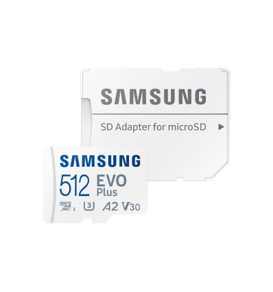 Samsung EVO Plus 512GB + Adaptador - Comprar Tarjeta MicroSD