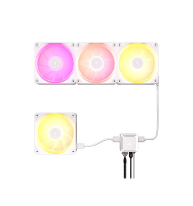 Comprar Pack de 3 Ventiladores PC Corsair LX120 RGB Blanco 120mm