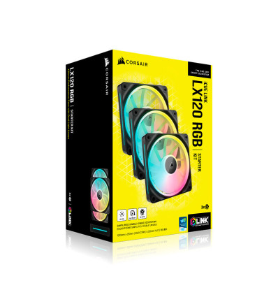 Comprar Pack de 3 Ventiladores PC Corsair LX120 RGB 120mm