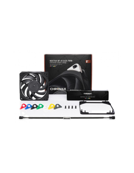 Noctua NF-A12x25 PWM chromax.black.swap - Comprar Ventilador PC