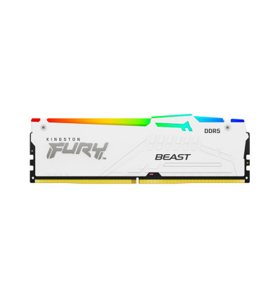 Kingston Fury Beast RGB 32GB RAM DDR5 6000MHz CL30 Blanca Expo