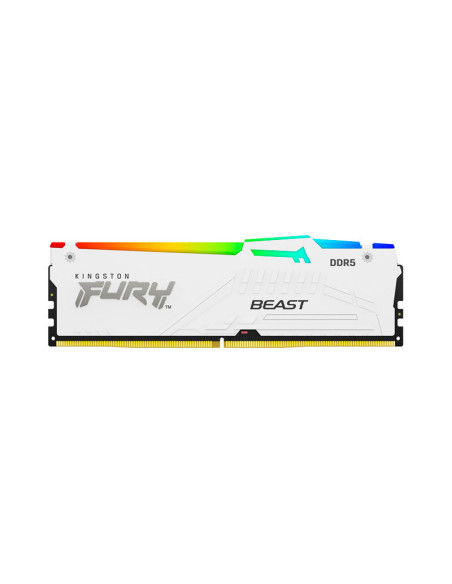 Kingston Fury Beast RGB 32GB RAM DDR5 6000MHz CL30 Blanca Expo