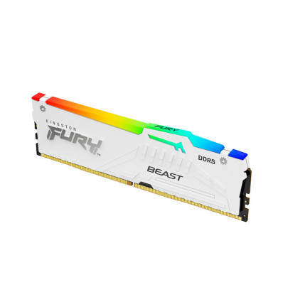Kingston Fury Beast RGB 32GB RAM DDR5 6000MHz CL30 Blanca Expo