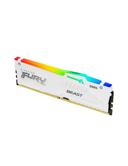 Kingston Fury Beast RGB 32GB RAM DDR5 6000MHz CL30 Blanca Expo