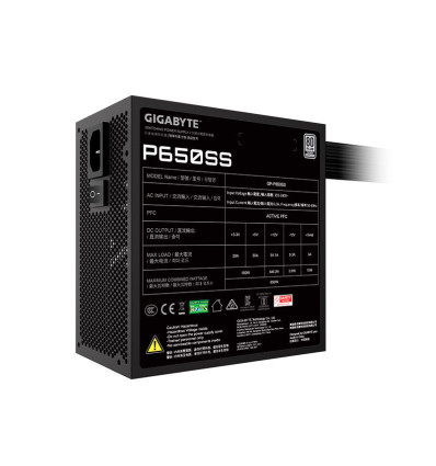 Gigabyte GP-P650SS ATX 3.0 (Bulk) Fuente de alimentación 650W