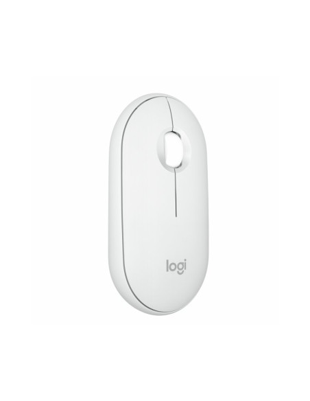 Logitech Pebble Mouse 2 M350S Blanco Ratón inalámbrico 1000DPI
