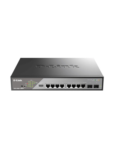 D-Link DSS-200G-10MPP Smart Survillance (10 puertos) Switch PoE L2