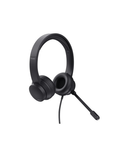 Auriculares USB con micrófono Trust Ayda Negros