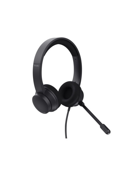 Auriculares USB con micrófono Trust Ayda Negros