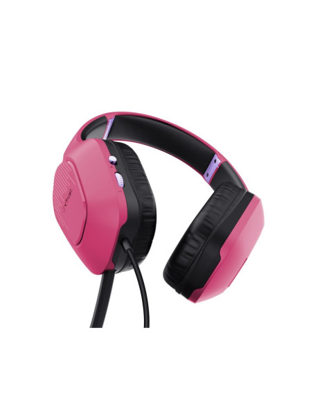 Auriculares gaming con micrófono Trust gaming GXT 415 Zirox rosas