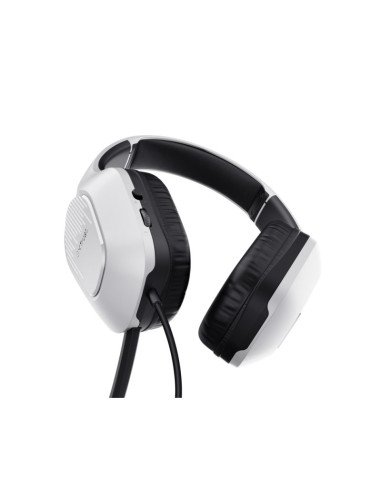 Auriculares gaming con micrófono Trust gaming GXT 415 Zirox blancos