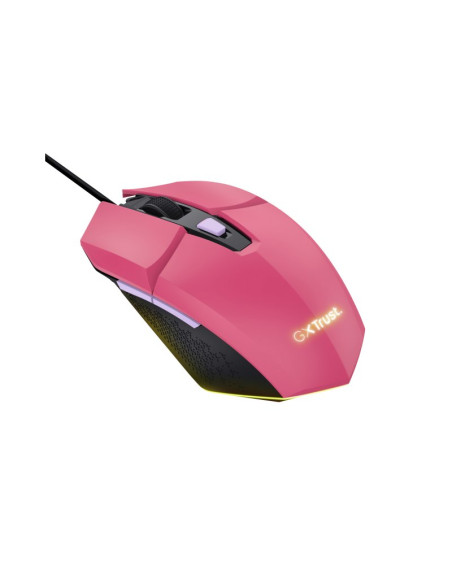 Trust gaming GXT 109 Felox rosa Ratón gaming 6400 DPI