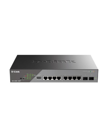 D-Link DSS-200G-10MP Smart Survillance (10 puertos) Switch PoE L2