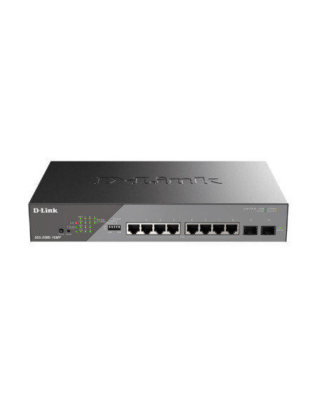 D-Link DSS-200G-10MP Smart Survillance (10 puertos) Switch PoE L2