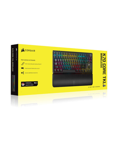 Teclado Corsair K70 Core TKL Wireless RGB (MLX Red)