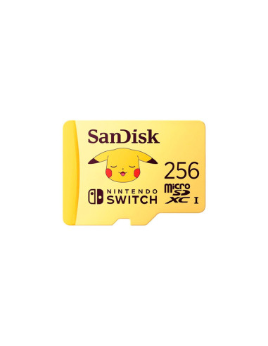 Tarjeta Micro SD Sandisk Pokémon 256GB (Pickachu)