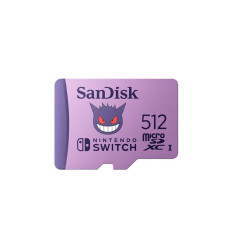 Tarjeta Micro SD Sandisk Pokémon 512GB (Gengar)