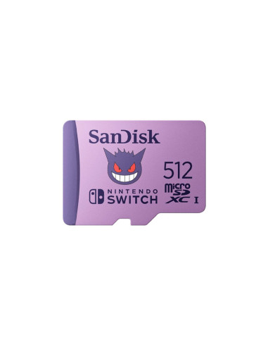 Tarjeta Micro SD Sandisk Pokémon 512GB (Gengar)