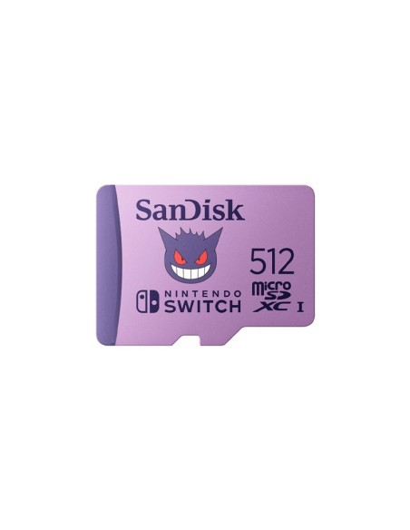 Tarjeta Micro SD Sandisk Pokémon 512GB (Gengar)